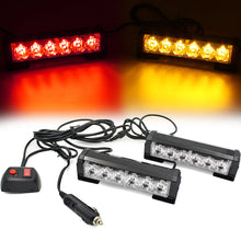 Load image into Gallery viewer, 2 X 6 LED Traffic Advisor Rooftop Light Bars
