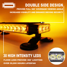 Load image into Gallery viewer, Wireless Rechargeable Battery 26&quot; LED Rooftop Double Side Strobe Light Bar
