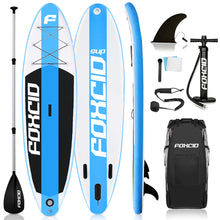 Load image into Gallery viewer, Speed 04 Blue 9&#39;6 Inflatable Paddle Board By FOXCID 2022
