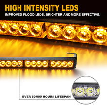 Load image into Gallery viewer, 32 LED 34&quot; Traffic Advisor Light Bar With Brackets
