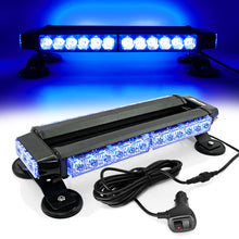 Load image into Gallery viewer, 30 LED 14.5&quot; Double Side Roof Top Strobe Light Bar with Magnetic Base
