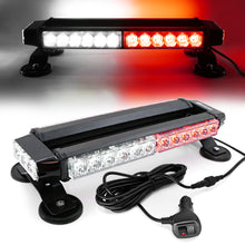 Load image into Gallery viewer, 30 LED 14.5&quot; Double Side Roof Top Strobe Light Bar with Magnetic Base
