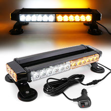 Load image into Gallery viewer, 30 LED 14.5&quot; Double Side Roof Top Strobe Light Bar with Magnetic Base
