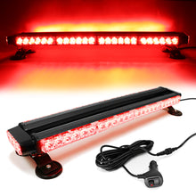 Load image into Gallery viewer, 54 LED 26&quot; Double Side Roof Top Strobe Light Bar with Magnetic Base
