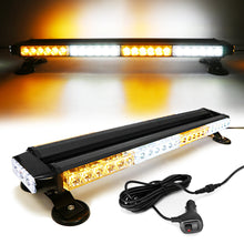 Load image into Gallery viewer, 54 LED 26&quot; Double Side Roof Top Strobe Light Bar with Magnetic Base
