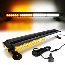 Load image into Gallery viewer, 54 LED 26&quot; Double Side Roof Top Strobe Light Bar with Magnetic Base
