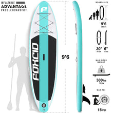 Load image into Gallery viewer, Speed 04 Aqua 9&#39;6 Inflatable Paddle Board By FOXCID 2022
