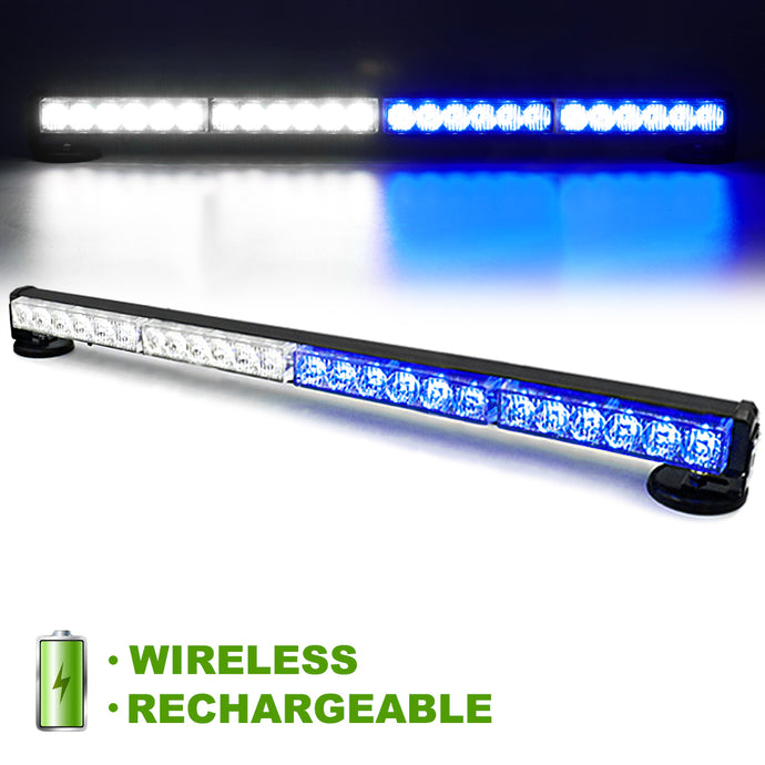 Wireless Battery 24 LED Traffic Advisor Strobe Light Bar