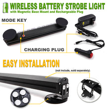 Load image into Gallery viewer, Wireless Battery 24 LED Traffic Advisor Strobe Light Bar
