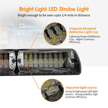 Load image into Gallery viewer, 16 LED Strobe Light Bar for Interior Roof Dash Windshield
